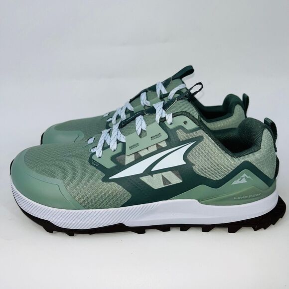 ALTRA WOMENS LONE PEAK 7 GREEN COMFORTABLE ATHLETIC TRAINING SNEAKERS SIZE 8B - Picture 4 of 5